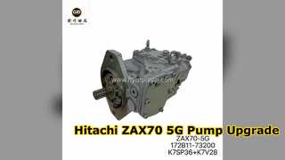 Hitachi ZAX70-5G Pump 172B11-73200 Power Up